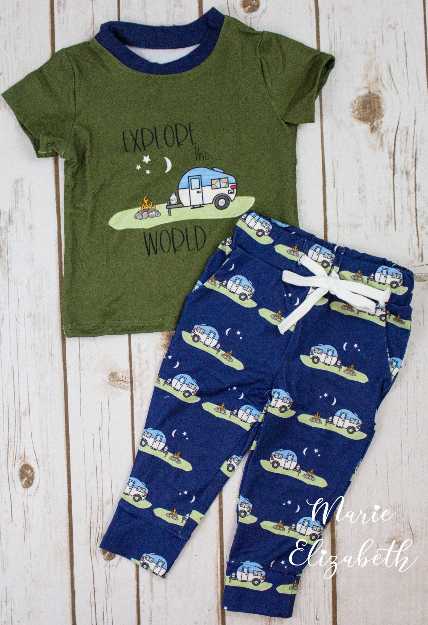 Vintage Camper Boy’s Set: 2T