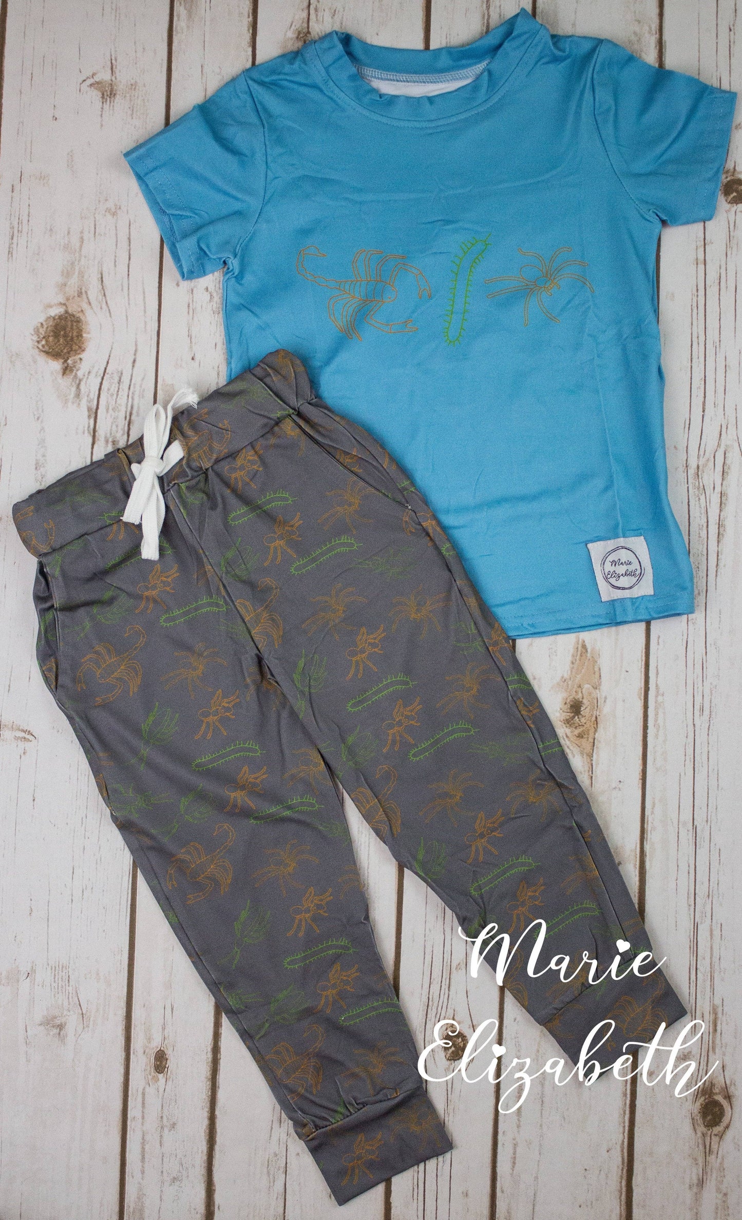 Creepy Crawly 2 piece boy's set: 3T